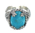 Sterling Silver And Southwest Turquoise Ring Size 6-3/4 RX62028